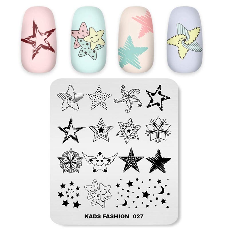 KADS Nail Art Stamp Plate Fashion Series Nail stamping plate Template Image Plate Nail Art DIY Decoration Tool - Image 4